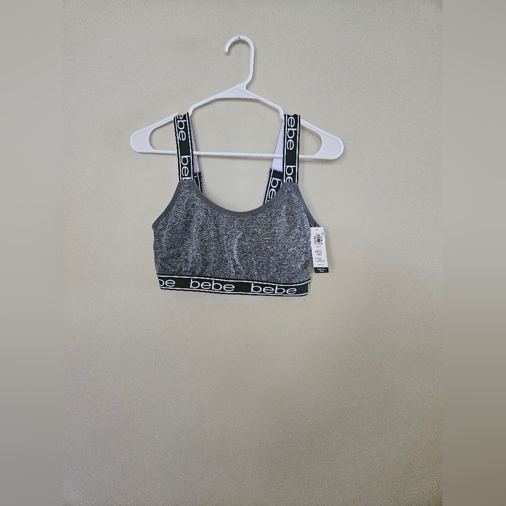 Bebe Seamless Gray Sports Bra